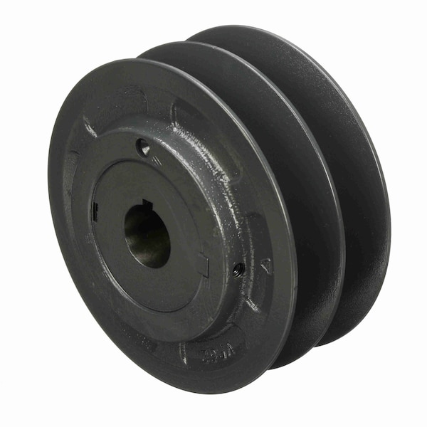 2 Groove Cast Iron Finish Bore Fhp Variable Pitch Sheave, 2VP62X 1 1/8